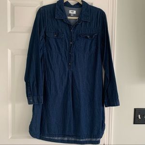 Old Navy Chambray Shirt Dress - Size L